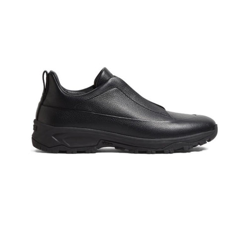 ZEGNA Zegna  Black leather 'triple stitch mont sneakers' (Men's)