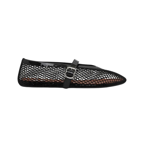 Alaïa Fishnet Ballerina Flats 'Triple Black' (Women's)